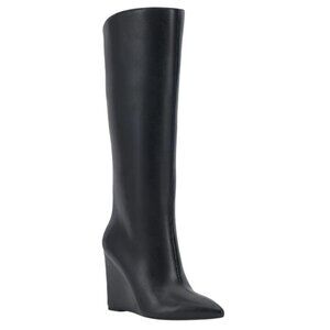 INC International Concepts Black Heeled Boots